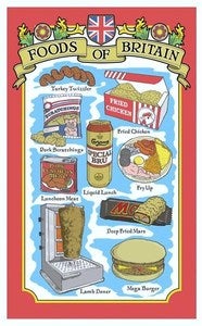 Image of SHITE FOOD TEA TOWEL