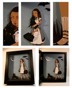 Image of Travel Beam - original articulated paper doll in shadowbox