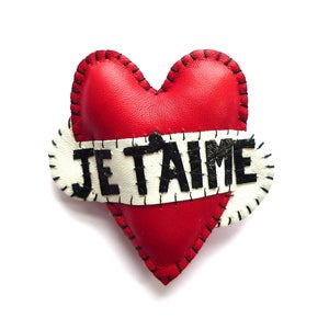 Image of Personalised Heart Brooch/Necklace As Seen On Amy Winehouse