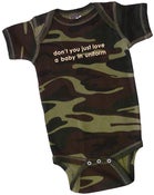 Image of don't you just love a baby in uniform baby one piece