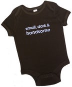 Image of small, dark & handsome baby one piece