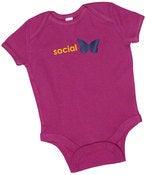 Image of social butterfly baby one piece