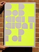 Image of Flouro Yellow Bob Eight Pop Poster