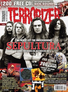 Image of Terrorizer #200 (Summer 2010) - Sepultura, Danzig, 200 essential albums, Sick Sounds #3 and more!
