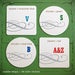 Image of Sip-in-Style Monogrammed Coaster Refills {#302}
