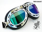 Image of Cyber Steampunk Pilot Aviator Motor Goggles