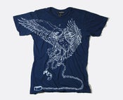 Image of vengeful minds - owl distressed crew neck tee