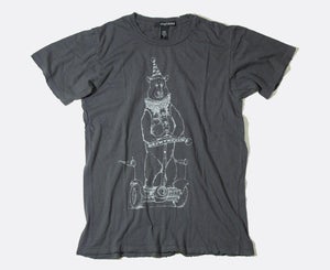 Image of vengeful minds - bear distressed crew neck tee