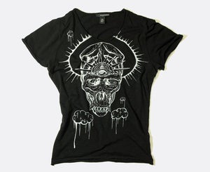 Image of vengeful minds - monkey skull tee