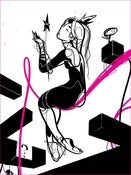 Image of Princess Peach Silhouette Print by Andrew Wilson (Standard)