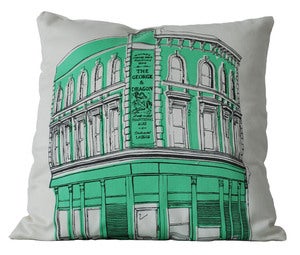 Image of East End Pub Crawl Cushion, GEORGE & DRAGON