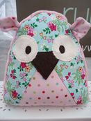 Image of Rose or Sweet Pea Owl Door Stop