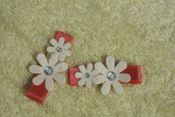 Image of Hot Pink Flower Hair Clip.