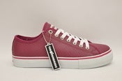 Image of The Hundreds Valenzuela Low - Burgundy Perforated Leather