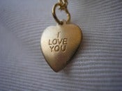 Image of i love you necklace