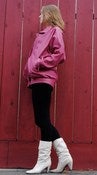 Image of Berry Leather Jacket