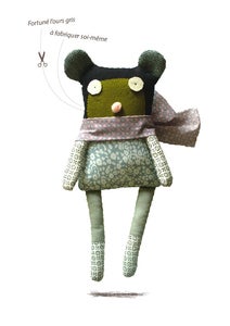 Image of Fortuné l'ours gris/kit doudou