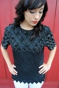 Image of Up All Night Laurence Kazar Beaded Top
