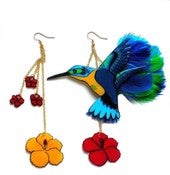 Image of Humming bird earrings(Fly me collection)