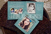 Image of "Damask" Session Info Brochure - Trifold Card Template - Photoshop Templates for Photographers