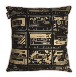 Image of C-60 Cushion - Black and Gold