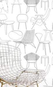 Image of Sitting Comfortably? Wallpaper - Snow (Colour-me)