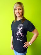 Image of Fight Like a Girl Pinstripe Design - Regular Gildan Cotton T-shirt