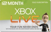 Image of Xbox Live 12 Month Subscription