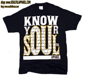 Image of Know your soulful crew neck t-shirt (mens)