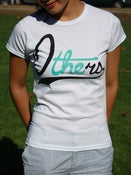 Image of "Cursive Logo" Graphic Tee (Wmns White)