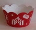Image of Cupcake Wrappers - Red - Circus