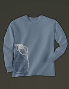 Image of "Frag Out!" Long Sleeve Tee, Slate