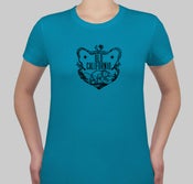 Image of Angeles Crest Teal 100% Cotton T-Shirt (Ladies)