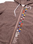 Image of dot zip hoody * peppered grey