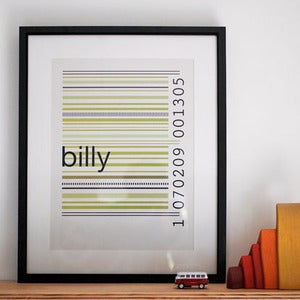 Image of barcode print