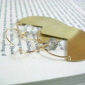 Image of chevron hoops {earrings}