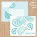 Image of Paisley Printable Stationery Set