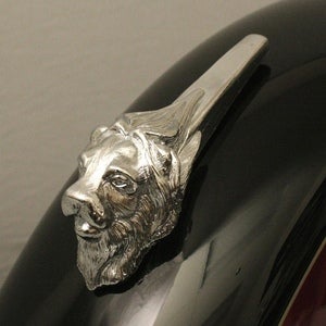 Image of Lion Head Chrome Fender Ornament  FA-13CH