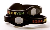 Image of Rasta - Equalibryum Titanium Infused Silicone Wristband