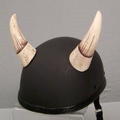 Image of Bull Horns Helmet Ornaments Bone HA-25B