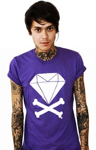Image of Diamond & Crossbones (Purple)