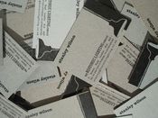 Image of 500 | Letterpress | Cereal Box | Business Cards