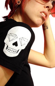 Image of Skull of Diamonds (Black/White)