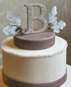 Image of Glitter Monogram Topper