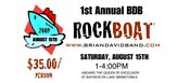 Image of BDB ROCKBOAT TICKET.  YOU WILL GET YOUR NUMBERED TICKET IN THE MAIL.  LIMITED TO 110 PEOPLE ABOARD