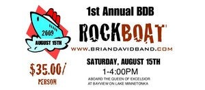 Image of BDB ROCKBOAT TICKET. YOU WILL GET YOUR NUMBERED TICKET IN THE MAIL. LIMITED TO 110 PEOPLE ABOARD