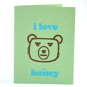 Image of I love you honey card