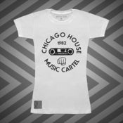 Image of Women's Chicago House Music Cartel (#Chi1-White-WC)