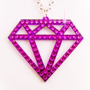 Image of Crystal Diamond Necklace