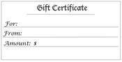 Image of Gift Certificate